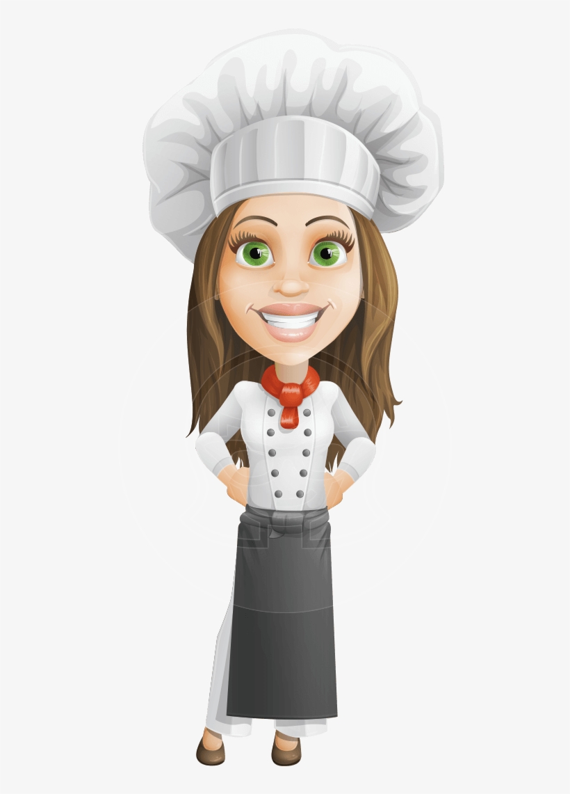 Monique Voilà - Chef Woman Cartoon Png, transparent png #4408047