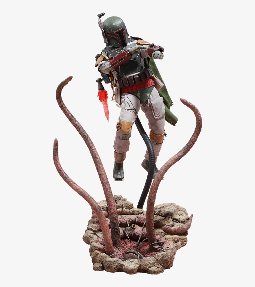 Hot Toys Boba Fett Deluxe Version Sixth Scale Figure - Star Wars Action Figures Boba Fett, transparent png #4408407