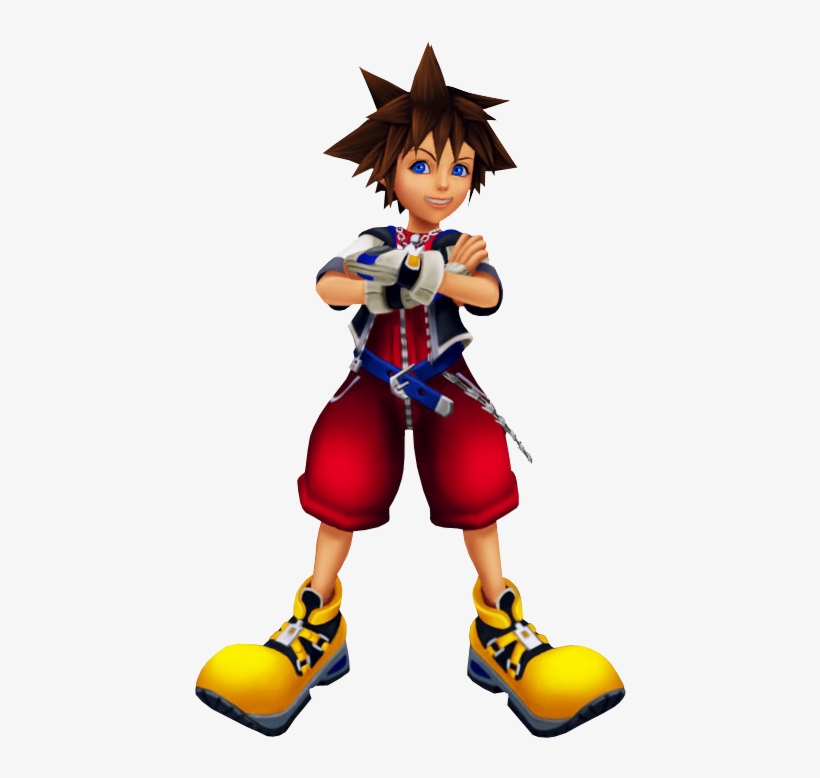 Sora - Sora Kingdom Hearts Model, transparent png #4408544