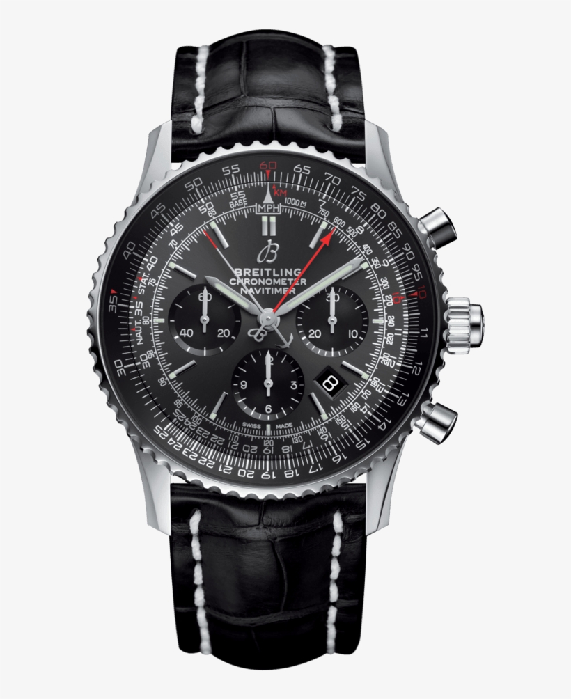 Navitimer 1 B03 Chronograph Rattrapante 45 Stratos - Breitling Navitimer 46mm Limited Edition, transparent png #4408545