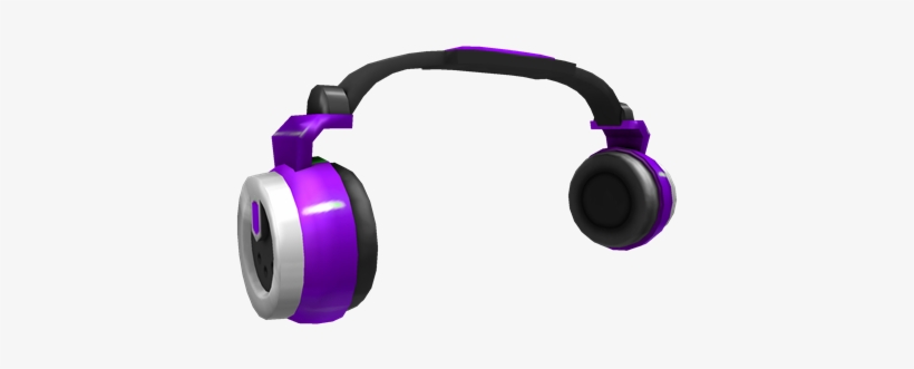 Powerful Purple Headphones - Dj Headphones Purple Roblox, transparent png #4409184
