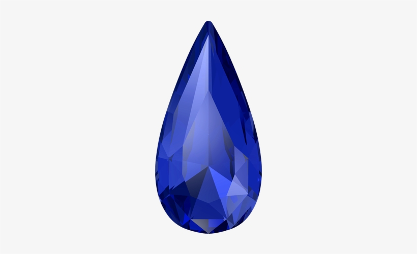 Swarovski 4322 Teardrop Fancy Stone Majestic Blue 18x9mm - Diamond, transparent png #4409341