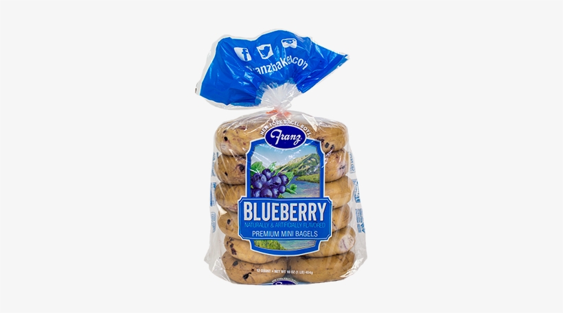 New York Bagel Boys Blueberry Mini Bagels - Walmart Blueberry Bagels, transparent png #4409624
