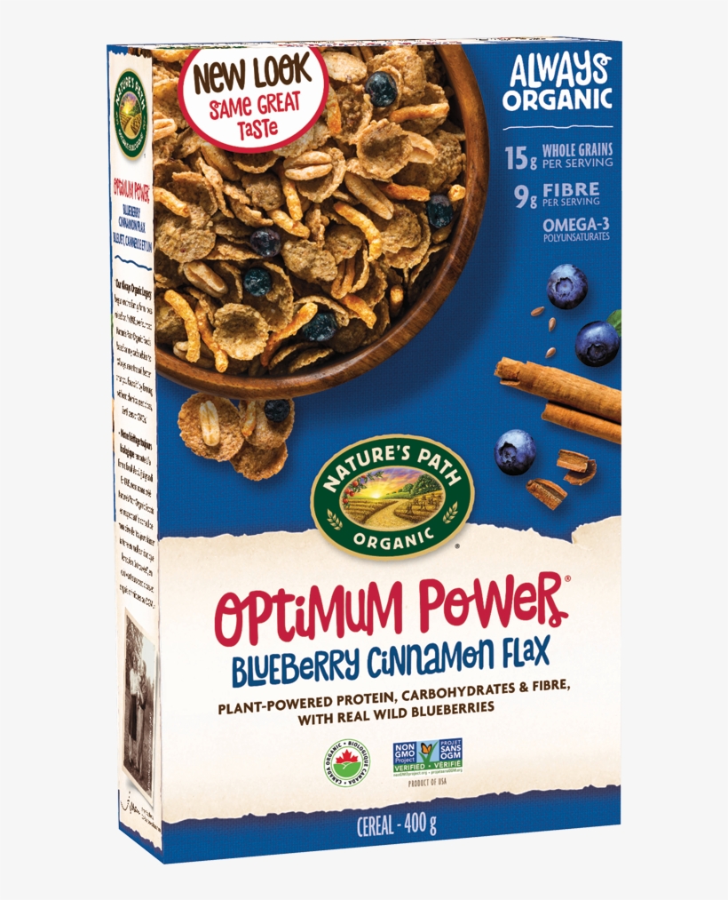 Nature's Path Optimum Blueberry Cinnamon Cereal, transparent png #4409878