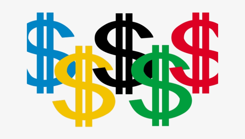Pics Of Dollar Signs - Money And The Olympics, transparent png #4410136