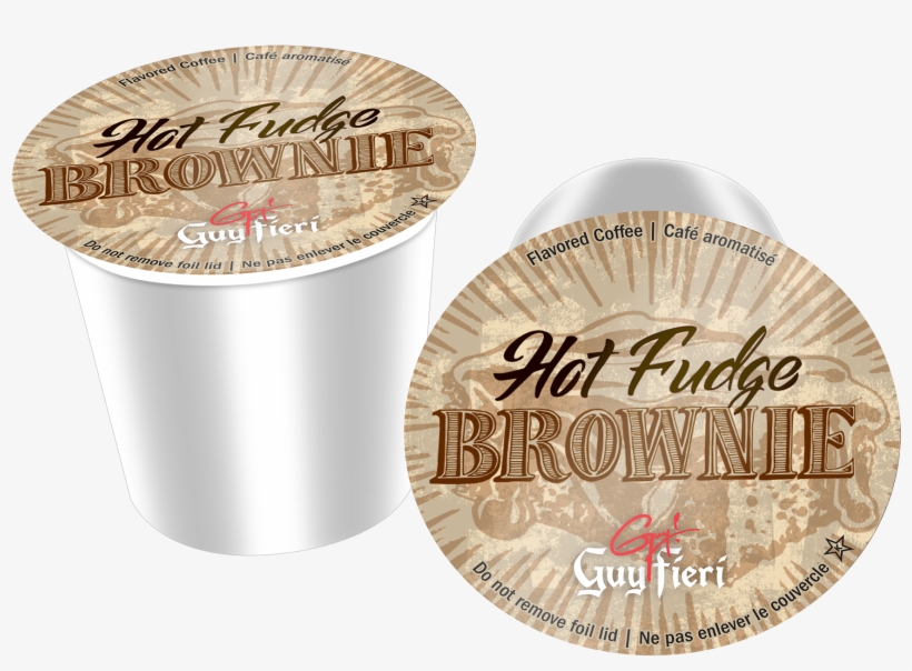 Hot Fudge Brownie - Guy Fieri Hot Fudge Brownie , Single Serve Coffee Cups, transparent png #4410559