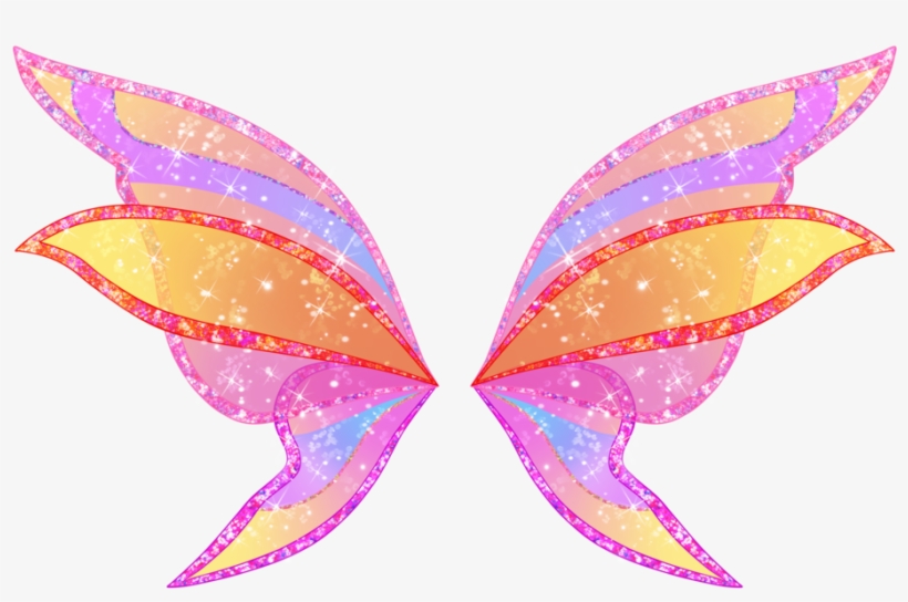 Pink Fairy Wings Png - Winx Club The Stella Wings, transparent png #4410915