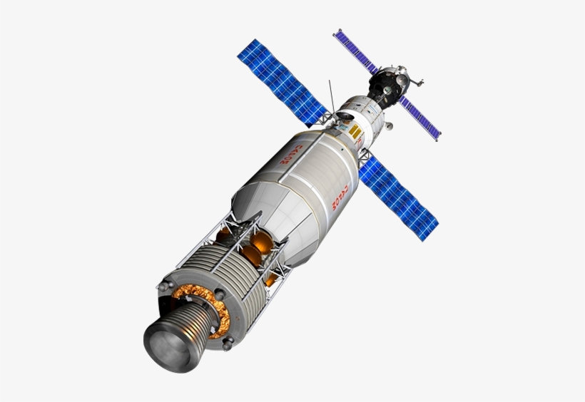 Posterazzi A Manned Soyuz Tma-m Spacecraft Docked With, transparent png #4410997