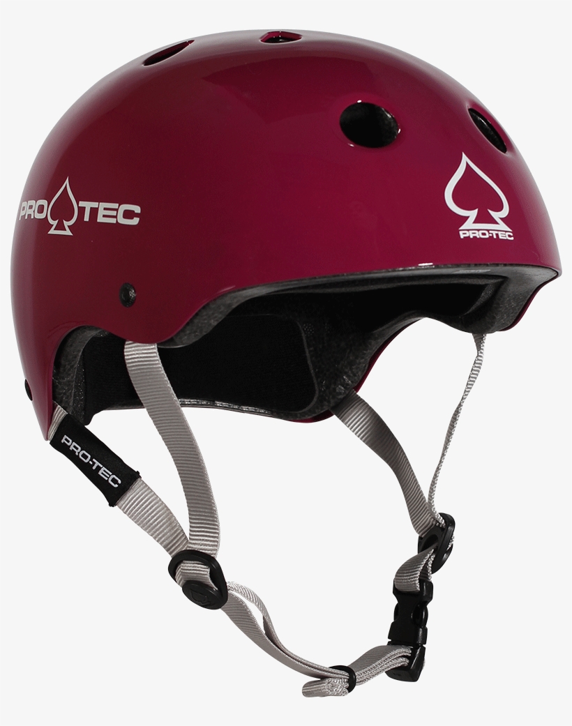 Skate Helmet Gloss Eggplant - Protec Classic Helmet - Eggplant, transparent png #4411130