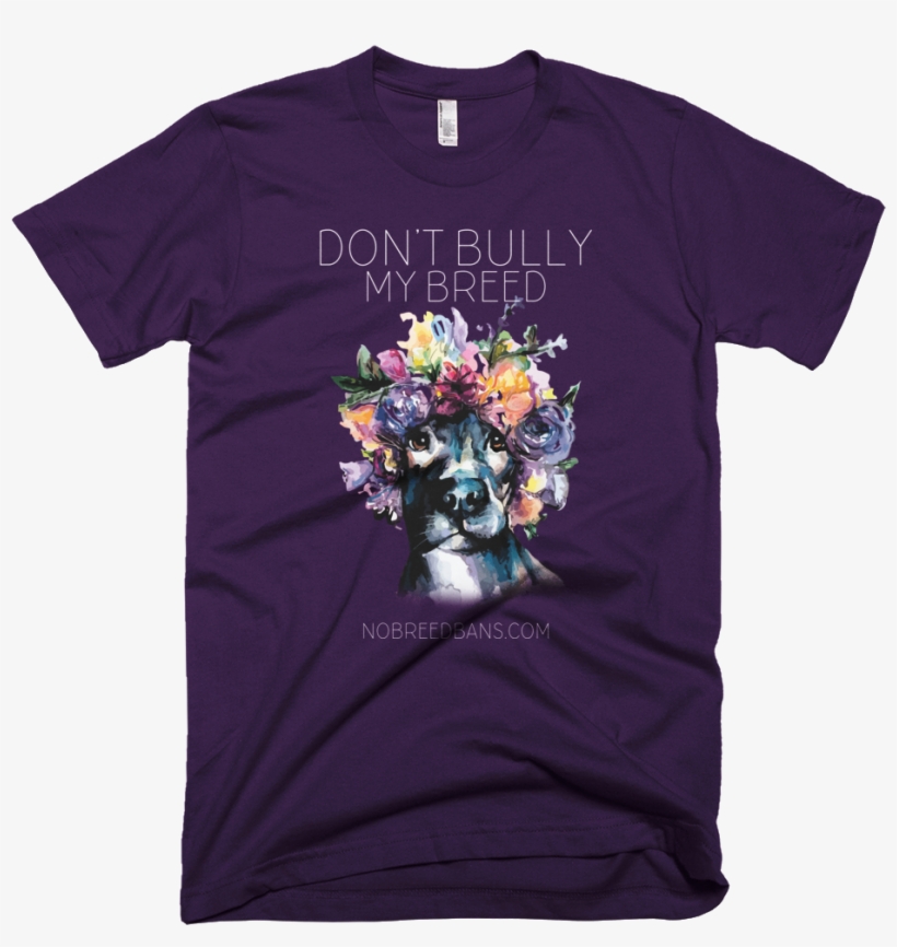 Image Of Don't Bully My Breed Eggplant M - State Of Champions North Dakota Footballt-shirt (ndsu, transparent png #4411328