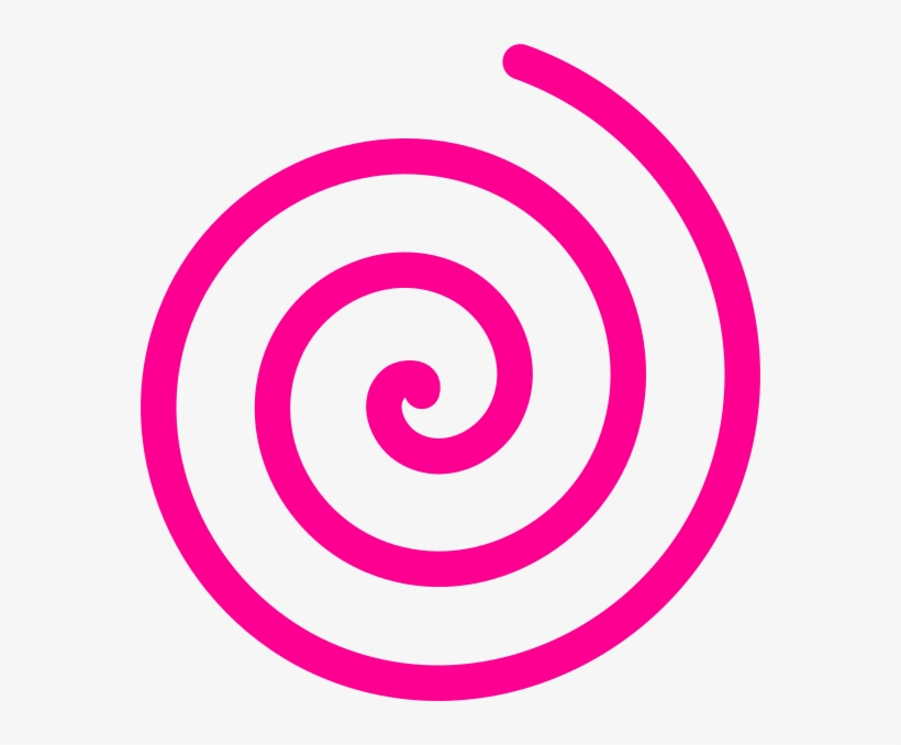 Small - Pink Spiral Clip Art, transparent png #4411494