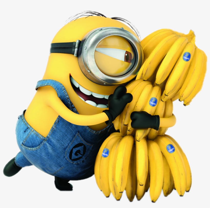 Meu Malvado Favorito Minions E As Bananas Png - Minions Com Banana Png, transparent png #4411498