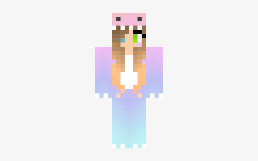 Lolo131 - Minecraft Skin Girl In Onesie, transparent png #4411534