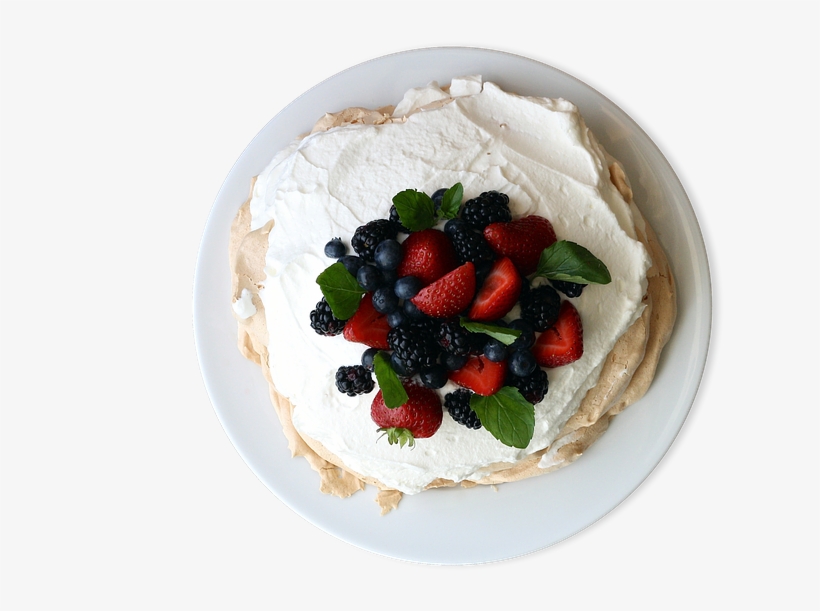 Pancakes, Fruit, Plate Of Pancakes, Isolated, Breakfast - Pavlova, transparent png #4411862