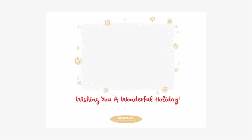 Snowflake Border Upload Card Inside Snowflake Border - Snowflake, transparent png #4412025