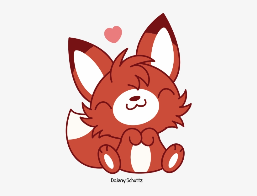 Graphic Transparent Download Adorable Drawing - Cute Fox Drawing Png, transparent png #4412565