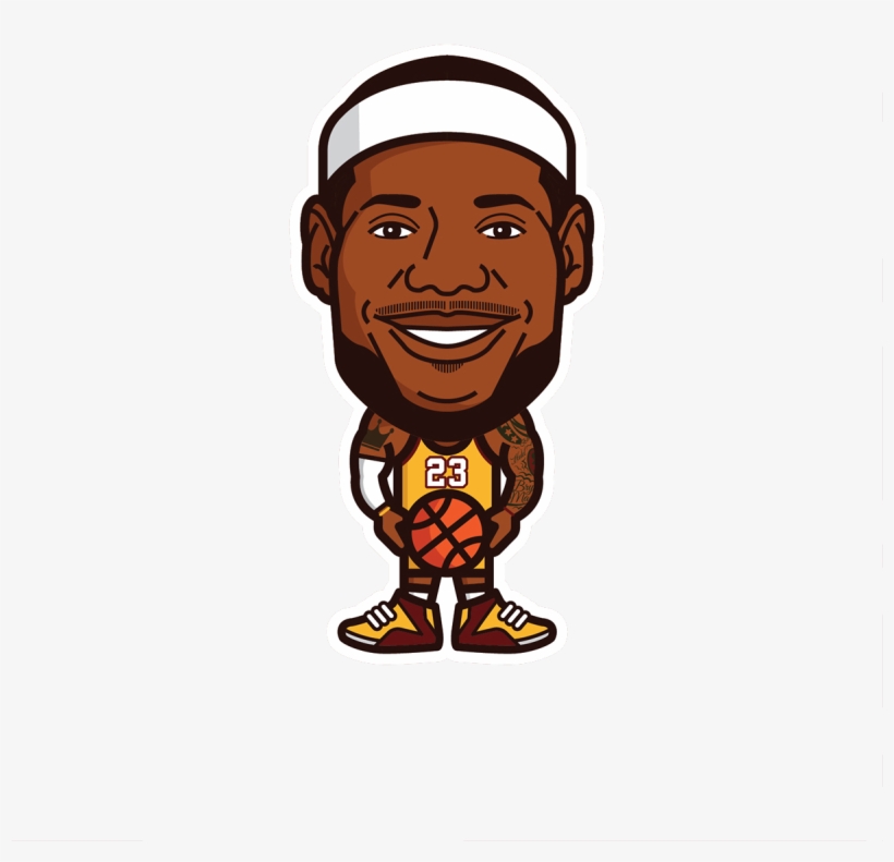 Lakers Player Lebron James Bryant Moqdiy Png Clipart - Lebron Cartoon, transparent png #4413110