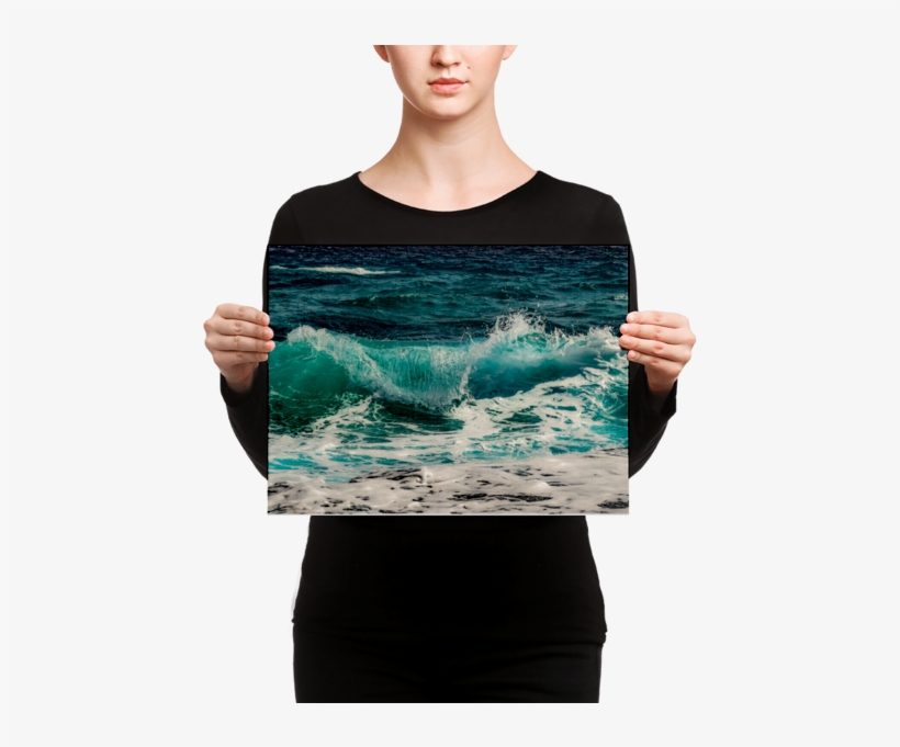 Ocean Waves Photography Canvas - Black Mask Fawn French Bulldog Is Ready, transparent png #4413173
