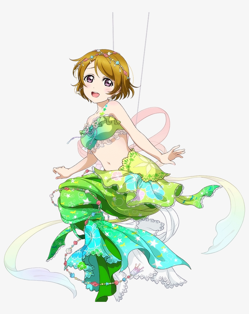 Koizumi Hanayo - Love Live Hanayo Mermaid, transparent png #4413274