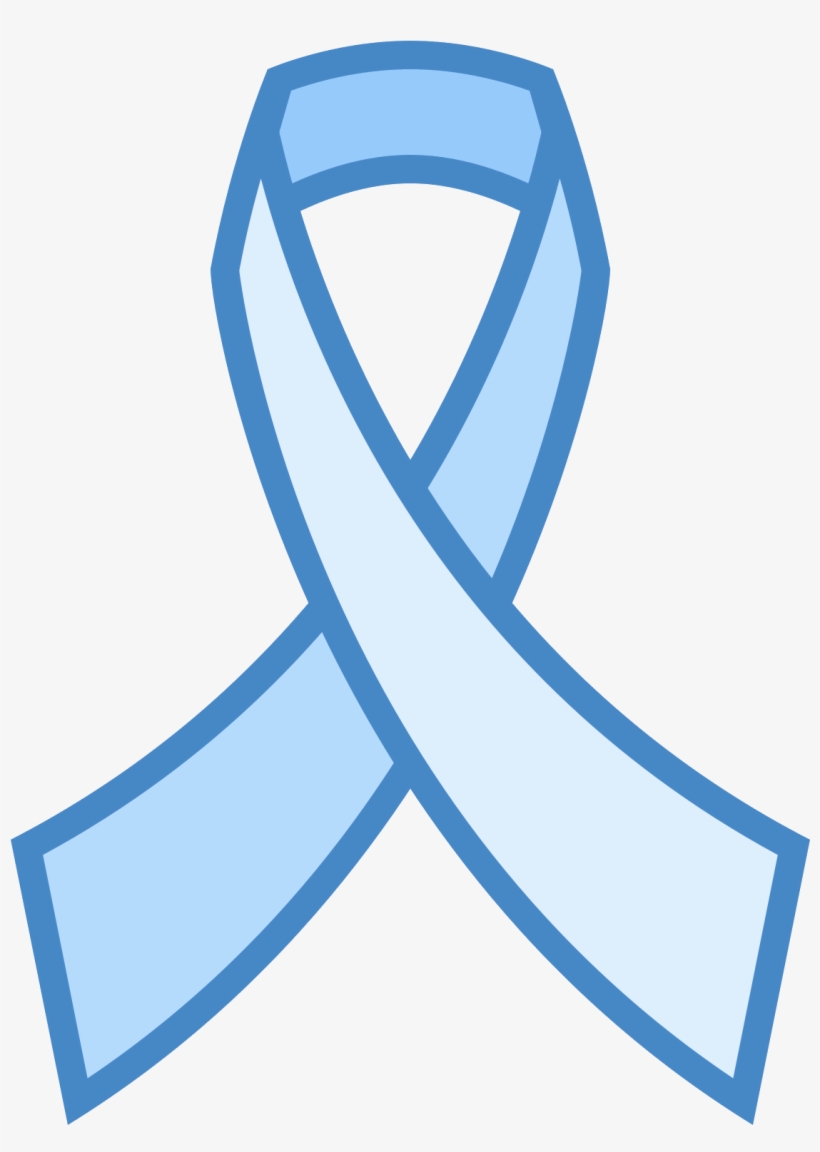 Aids Ribbon Icon - Blue Ribbon Aids Icon, transparent png #4413384