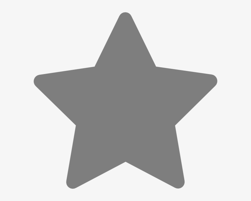 Grey Star Icon Png, transparent png #4413786
