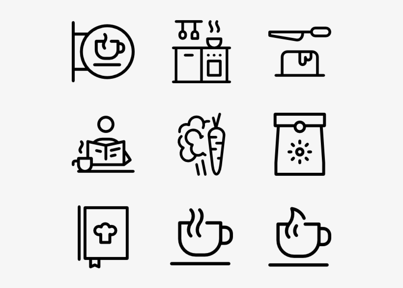 Coffee And Breakfast - Icon Vector Calendar, transparent png #4414114