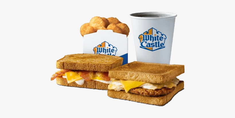 2 Breakfast Toast Sandwich Combo - White Castle Breakfast Menu Prices, transparent png #4414526