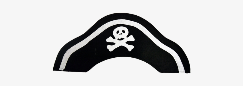 This "authentic" Pirate Hat Is Made Of Sturdy Black - Skull, transparent png #4415106