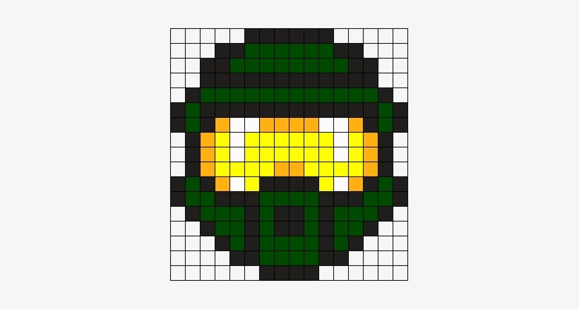Master Chief Perler Bead Pattern / Bead Sprite - Master Chief Helmet Pixel Art, transparent png #4415608