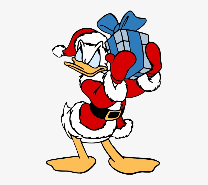 Disney Christmas Png Mickey And Minnie Christmas Png - Donald And Daisy Duck Christmas, transparent png #4415658