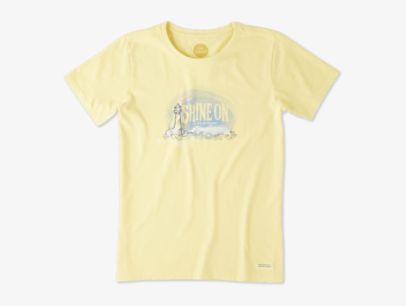 Women's Shine On Light House Crusher Tee - T-shirt, transparent png #4415765
