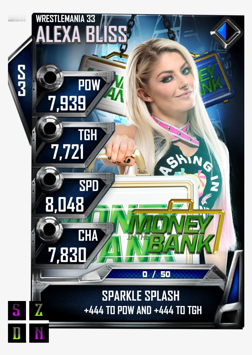 9 Aug - Alexa Bliss Wwe Supercard, transparent png #4415895