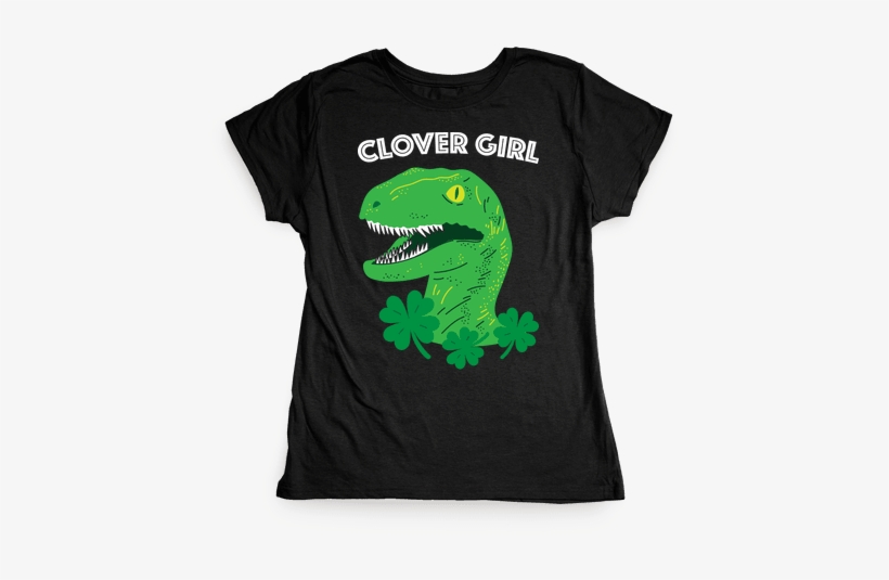 Clover Girl Womens T-shirt - Shirt, transparent png #4416325