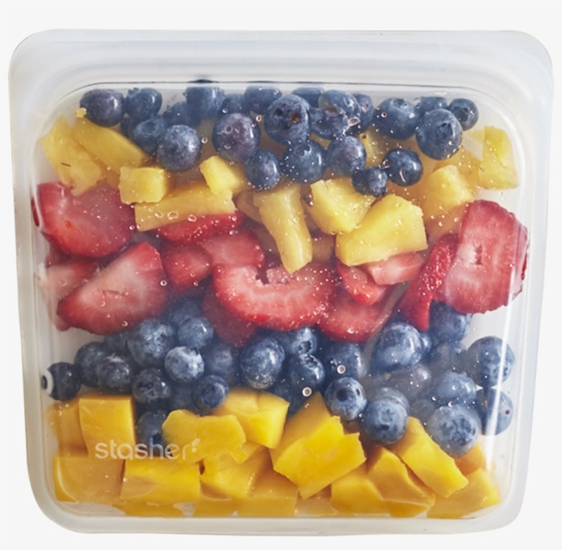 Reusable Silicone Sandwich Bag - Stasher Bags Clear, transparent png #4416886
