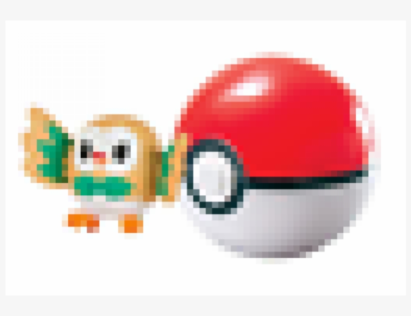 Wonderful New Pokemon Rowlet & Poke Ball Clip 'n Carry - Tomy Pokemon Rowlet And Clip On Pokeball Figure Set,, transparent png #4417228