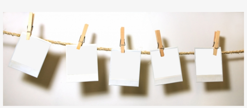 Clothespin Header Photo By April Emery - Vintage Polaroid Template, transparent png #4418115