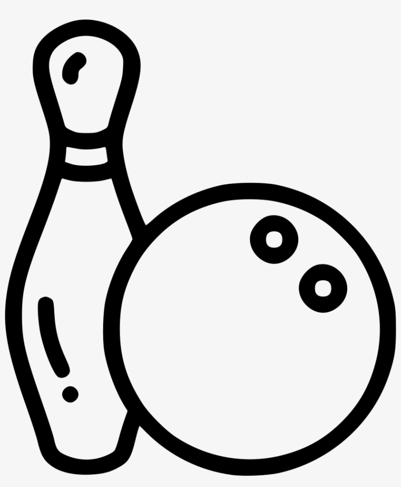 Bowling Ball Pin Tenpin Game Comments - Bowling Outline, transparent png #4418525