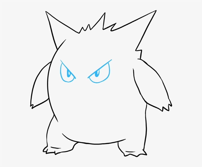 How To Draw Gengar - Drawing, transparent png #4418553