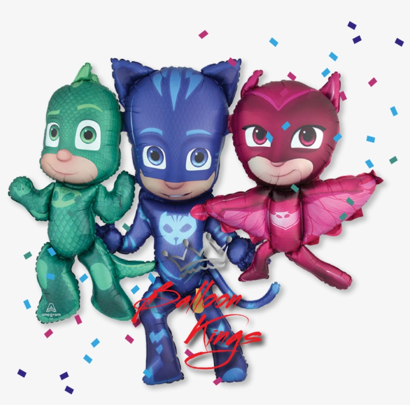 Pj Masks Airwalker - Pj Masks Balloons Gekko, transparent png #4418575