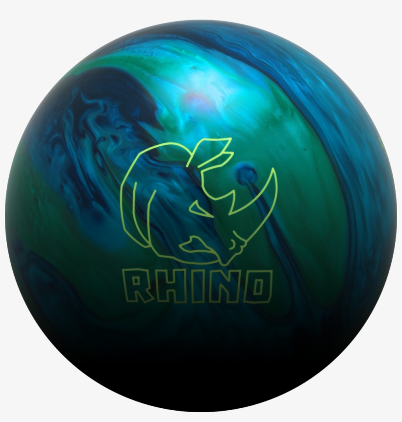 Brunswick Rhino Black/green/orange Pearl Bowling Ball, transparent png #4418578