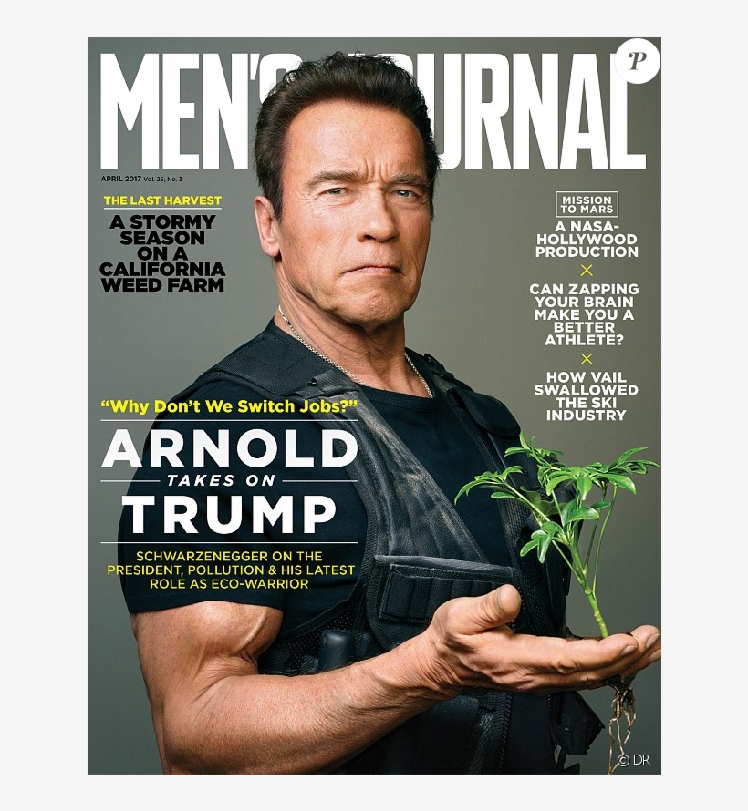Arnold Schwarzenegger En Couverture Du Magazine &quot - Men's Journal 2017 Cover, transparent png #4418870