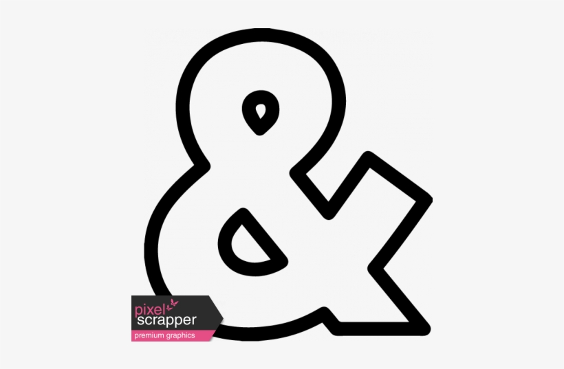 The Good Life - Fancy Ampersand Template, transparent png #4419290