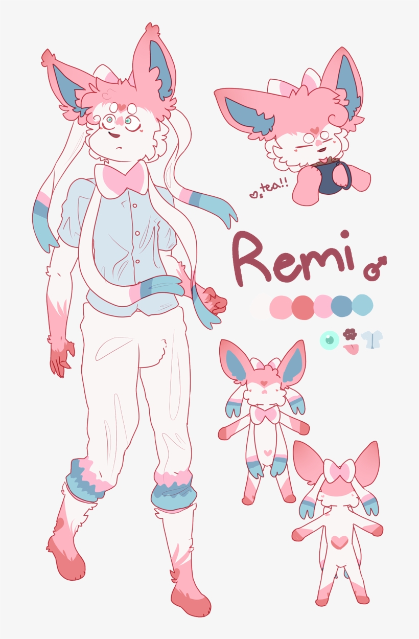 Kiitenclaws I Made A Sylveon Character Based Off Of - Cartoon, transparent png #4419317