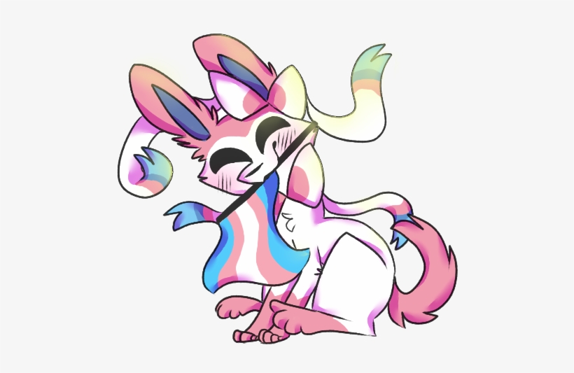 Calling Sylveon Basic Is Trans Erasure - Trans Sylveon, transparent png #4419378