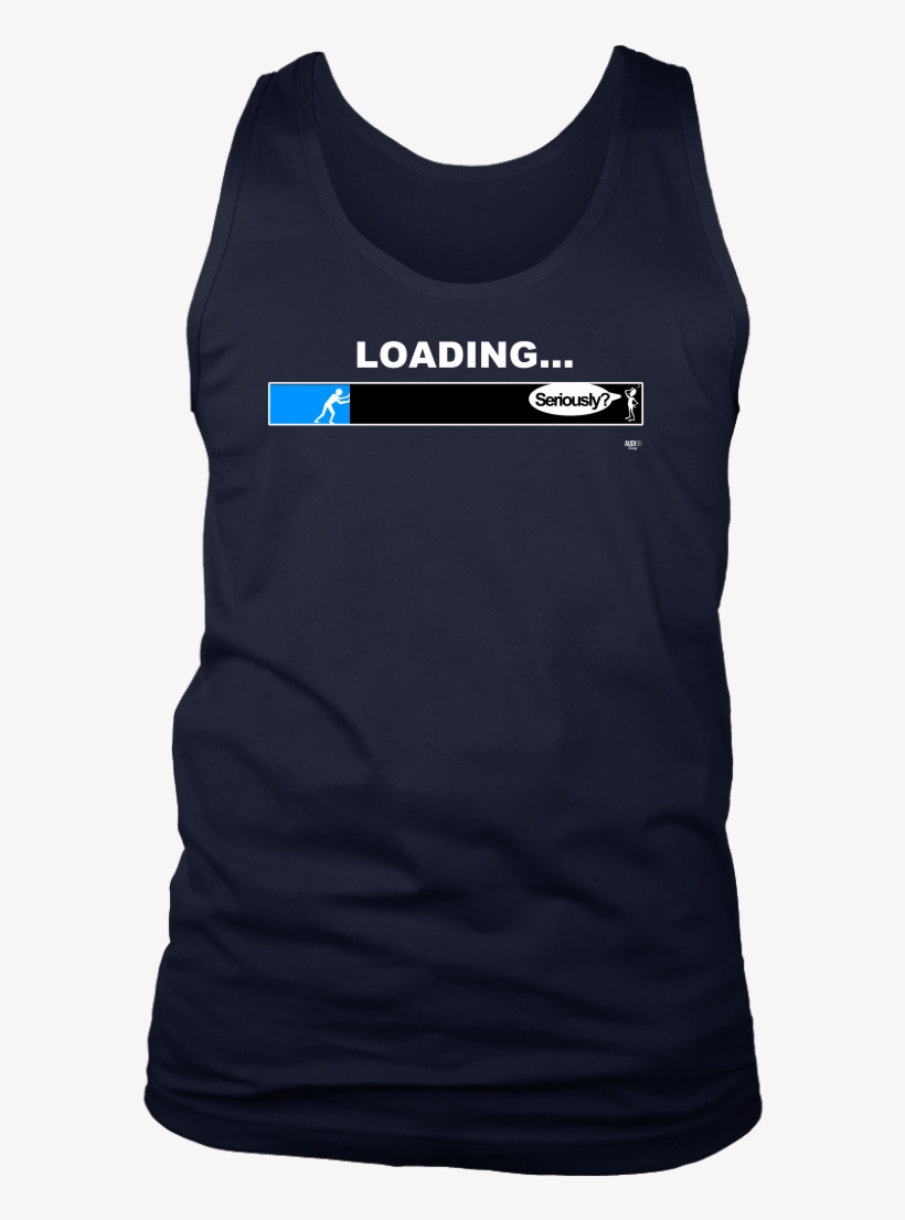 Loading Bar Funny Mens Tank - T-shirt, transparent png #4419801