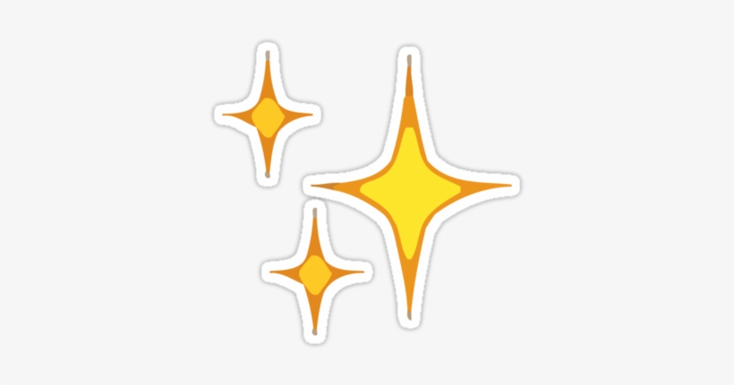Free Sparkle Heart Emoji - Sparkles Emoji With Black Background, transparent png #4420148