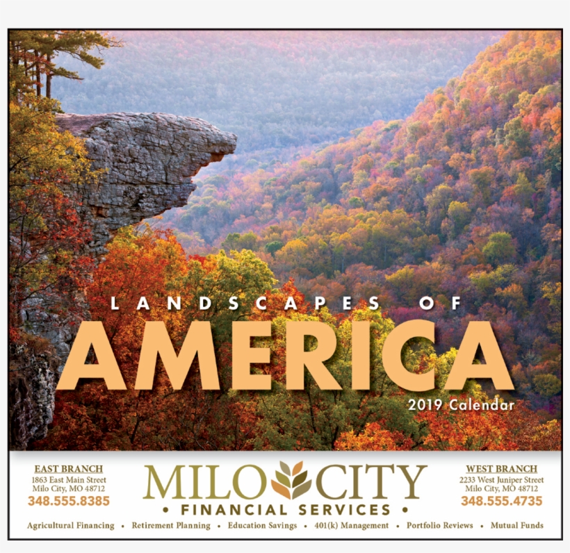 Picture Of Landscapes Of America Wall Calendar - Landscapes Of America Calendar, transparent png #4420938