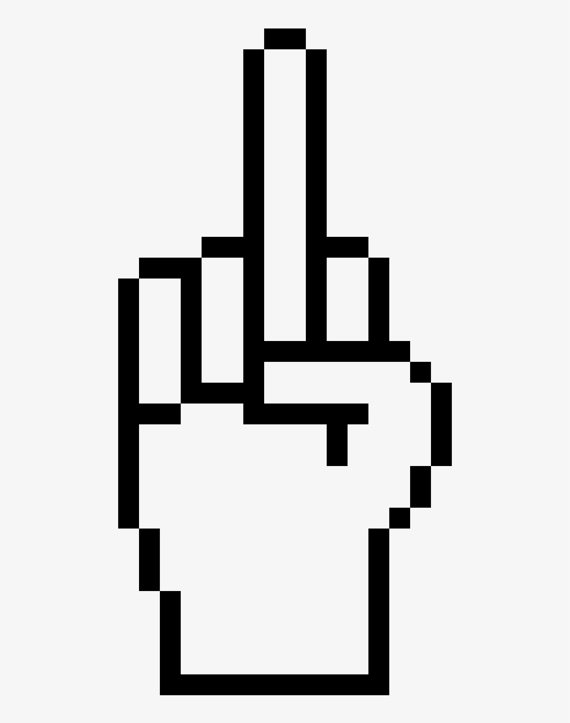 Gta Middle Finger Cursor Png - Jason Mask Pixel Art, transparent png #4421369