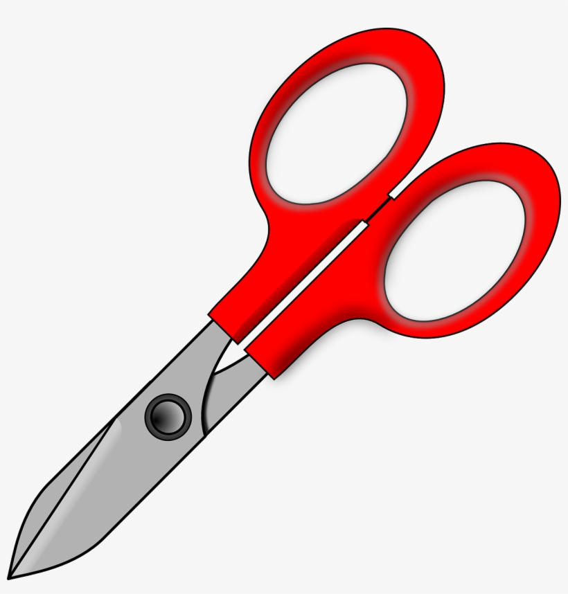 Pair Of Red Scissors Svg Clip Arts 600 X 599 Px, transparent png #4421573