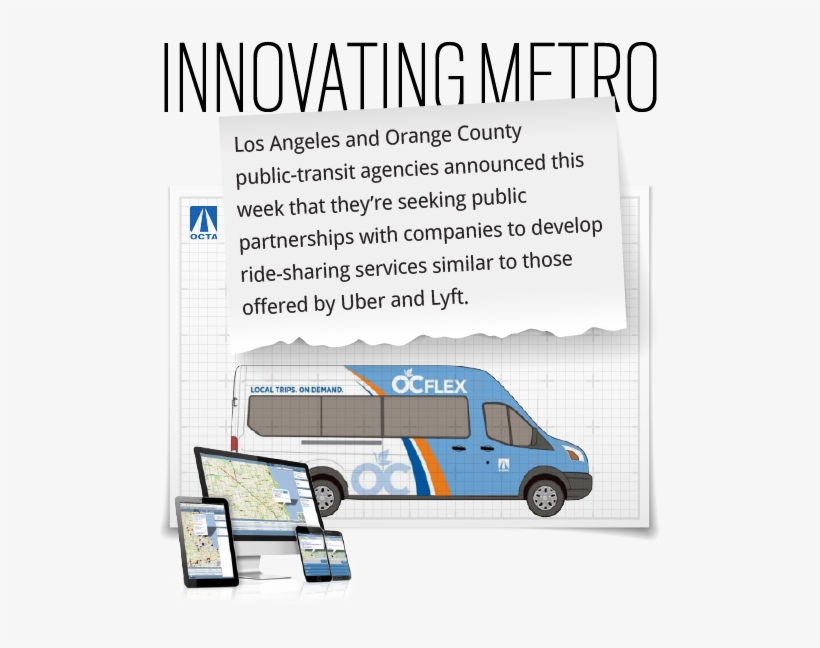 La, Orange County Transit Agencies Seek Their Own Ride-sharing - Octa Bus 360, transparent png #4421633
